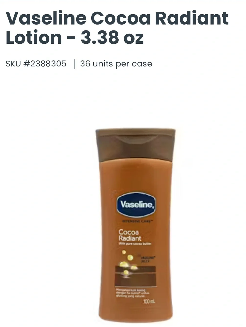 Cocoa Radiant Moisturizer 6Packs- Brown